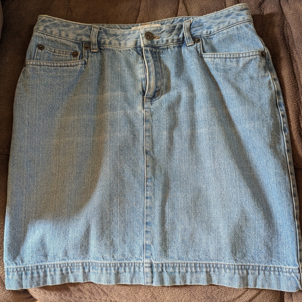 Hannah Light Blue Denim Pencil Skirt